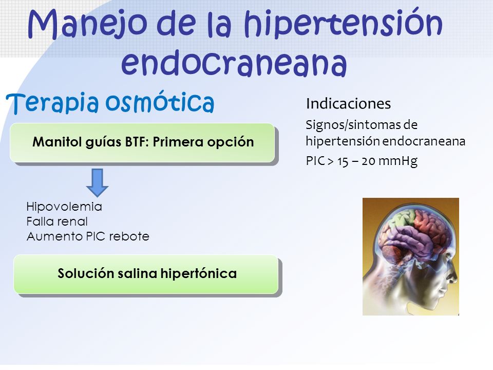 Complicaciones de solución iv hipotónica de hipertensión